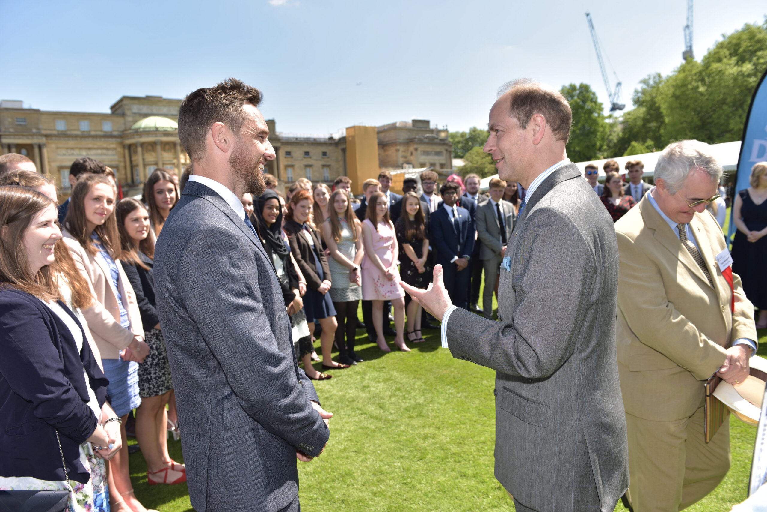Prince Edward and Darren at Buckingham Palace